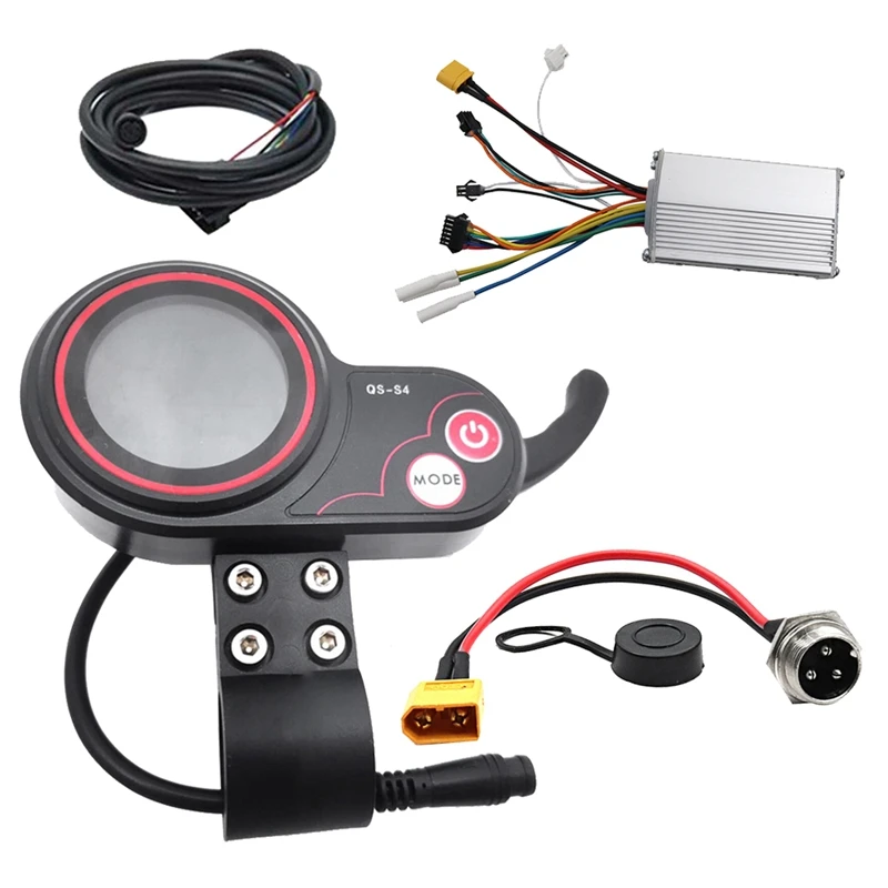 QS-S4 72V Thumb Throttle LCD Display Meter+48V 800W Controller+XT-60 Kit Only For Zero 11X Electric Scooter XT-60 Cable