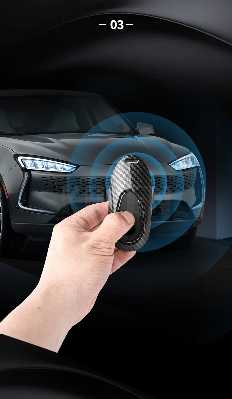 ABS Carbon Faser Stil Auto Schlüssel Fall Abdeckung Für Mercedes Benz C E S Klasse W206 W223 W214 GLA GLB GLC CLA CLS E300 S450 S580 S500 – Detail 5