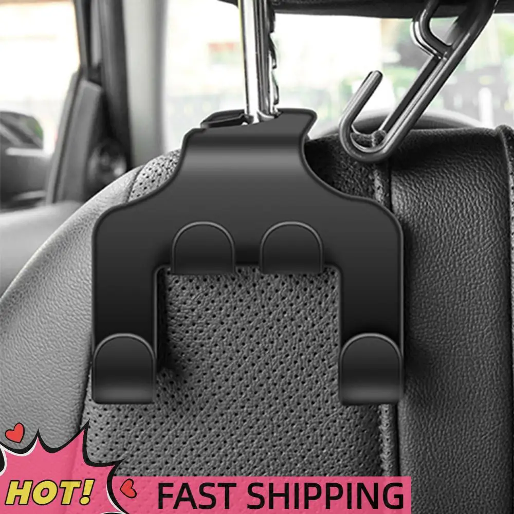 Double-Head Phone Hanger Car Headrest Hook Phone Holder Phone Holder Rack Car Seat Headrest Organizer Holder Auto Interior Parts