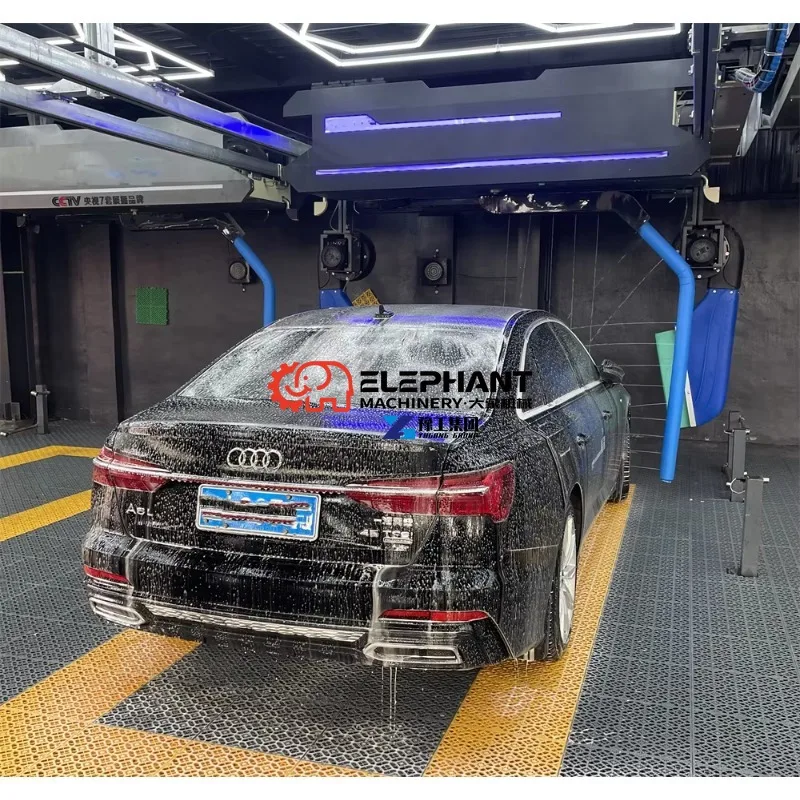 New Easy Maintenance Touchless Automatic Car Wash Machine with Faulty Self-checking System