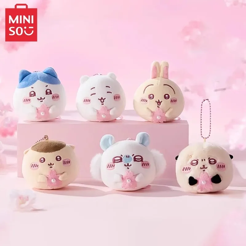 

MINISO Chiikawa Series Sakura Season Anime Keychain Charms Cute Collectible Gift for Bag - Chiikawa Hachiware Usagi