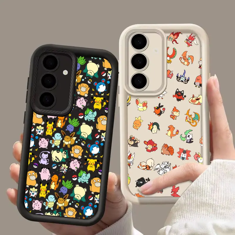 Cute Cartoon P-Pokemons S26 Ultra Case For Samsung Galaxy S26 S25 S24 S22 S23 Ultra S21 Plus S20 S25 FE Camera Protection Cover - view 4