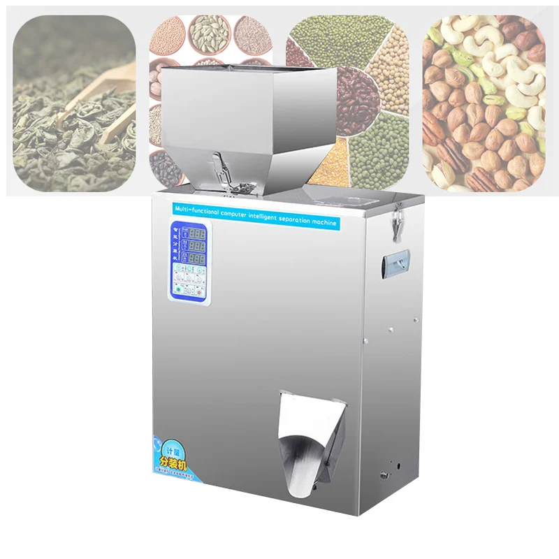 Automatic Filling Machine Granule Powder Rice Multigrain Hardware Screw Coffee Bean Quantitative Weighing Filling Packaging Mach