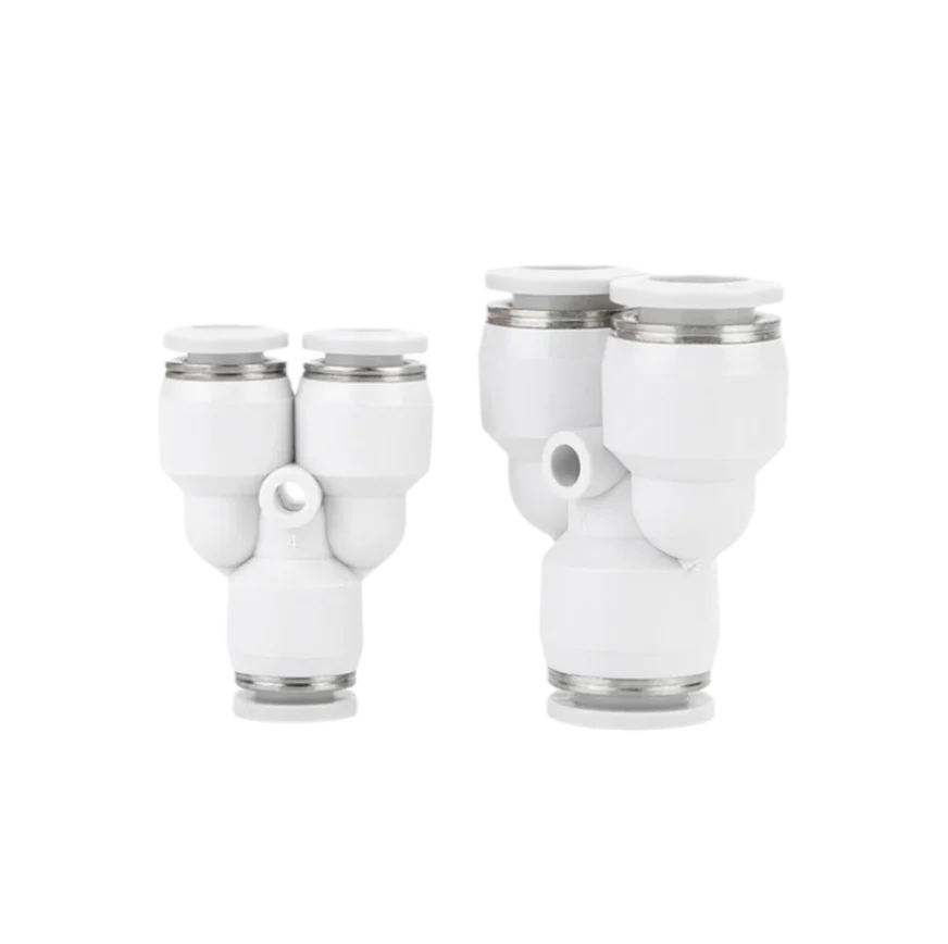 

Pneumatic air pipe quick insert Y-type three-way plastic joint PY-4 6 8 10 12 16mm