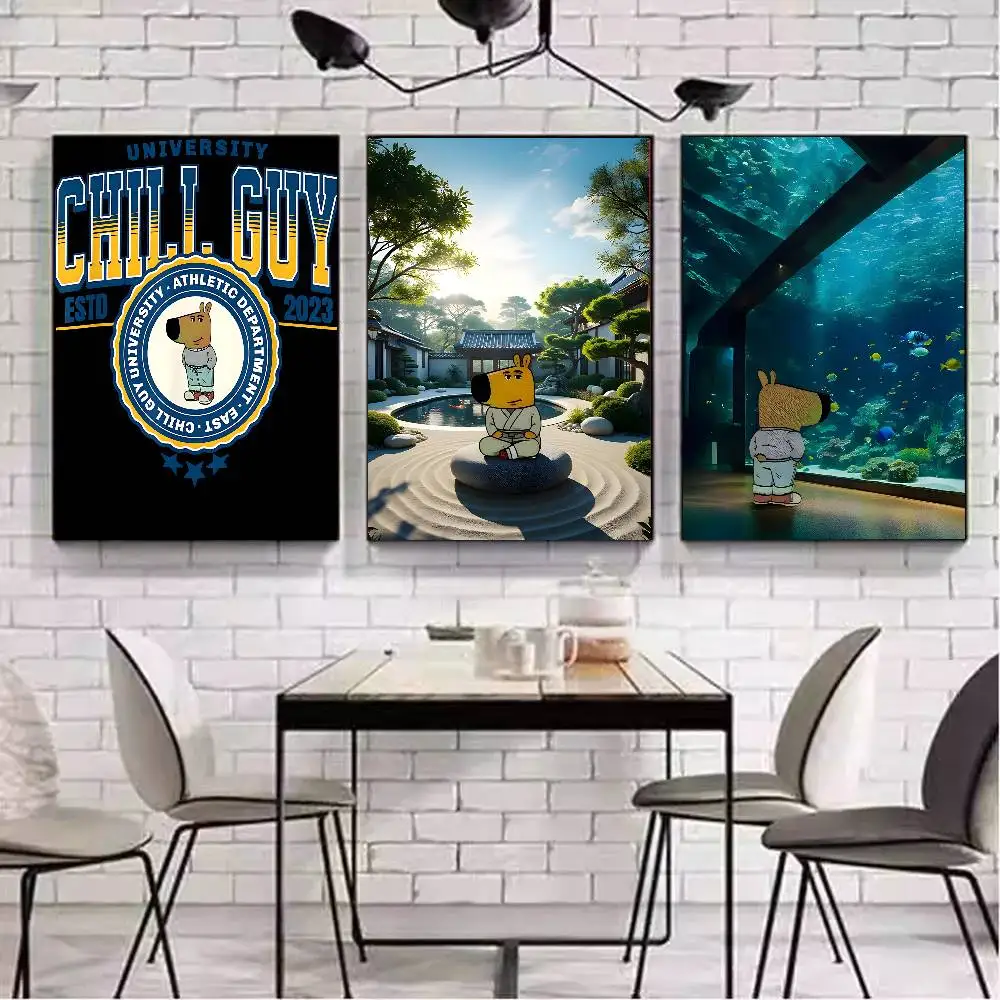 C-Chill Guy ملصق فني مع مطبوعات هدية تزيين غرفة النوم وغرفة المعيشة #6