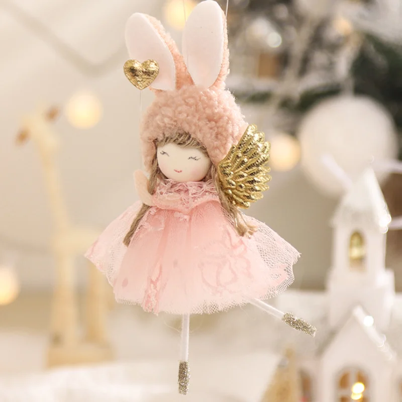 Angel Doll Merry Christmas Ornaments Christmas Decorations for Home Noel Natal Tree Decor Navidad Xmas 2023 New Year 2024 Gifts