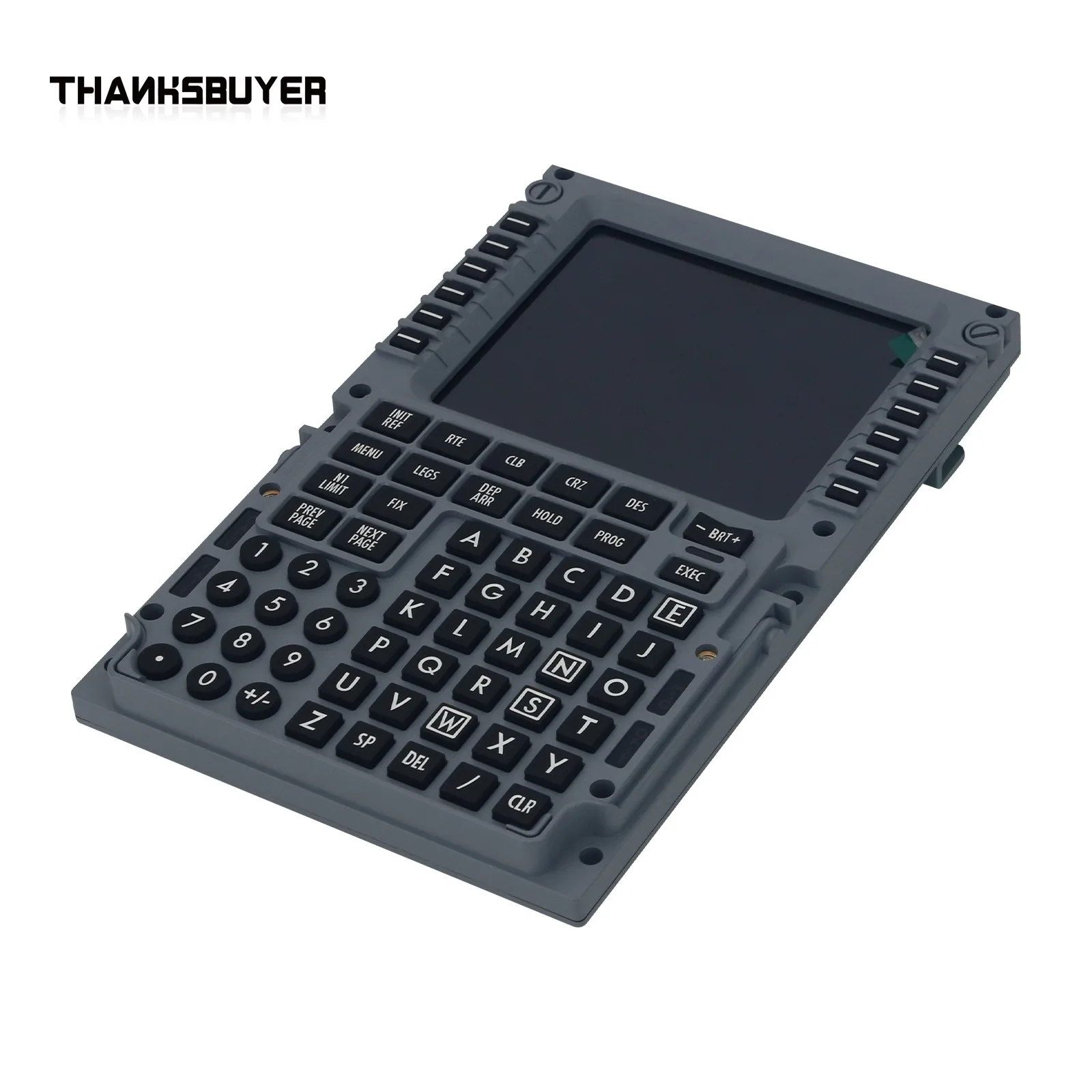 WINGFLEX per Boeing B737 Unità di visualizzazione di controllo CDU Pannello di simulazione di volo Controllo percorso per P3D Zibo X-Plane 11/12