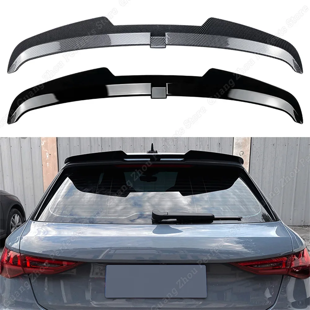 

For Audi A3 8Y RS3 Sportback Car Rear Roof Spoiler Wings Rear Trunk Splitter Diffuser Glossy Body Kit TDI TFSI 2020-2022 2023