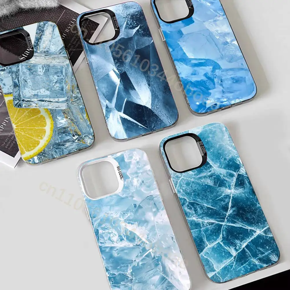 

Funny Ice Patterns Phone Case For iPhone 17,16,15,14,13,12,11,Pro,Max,Plus Shockproof Cover