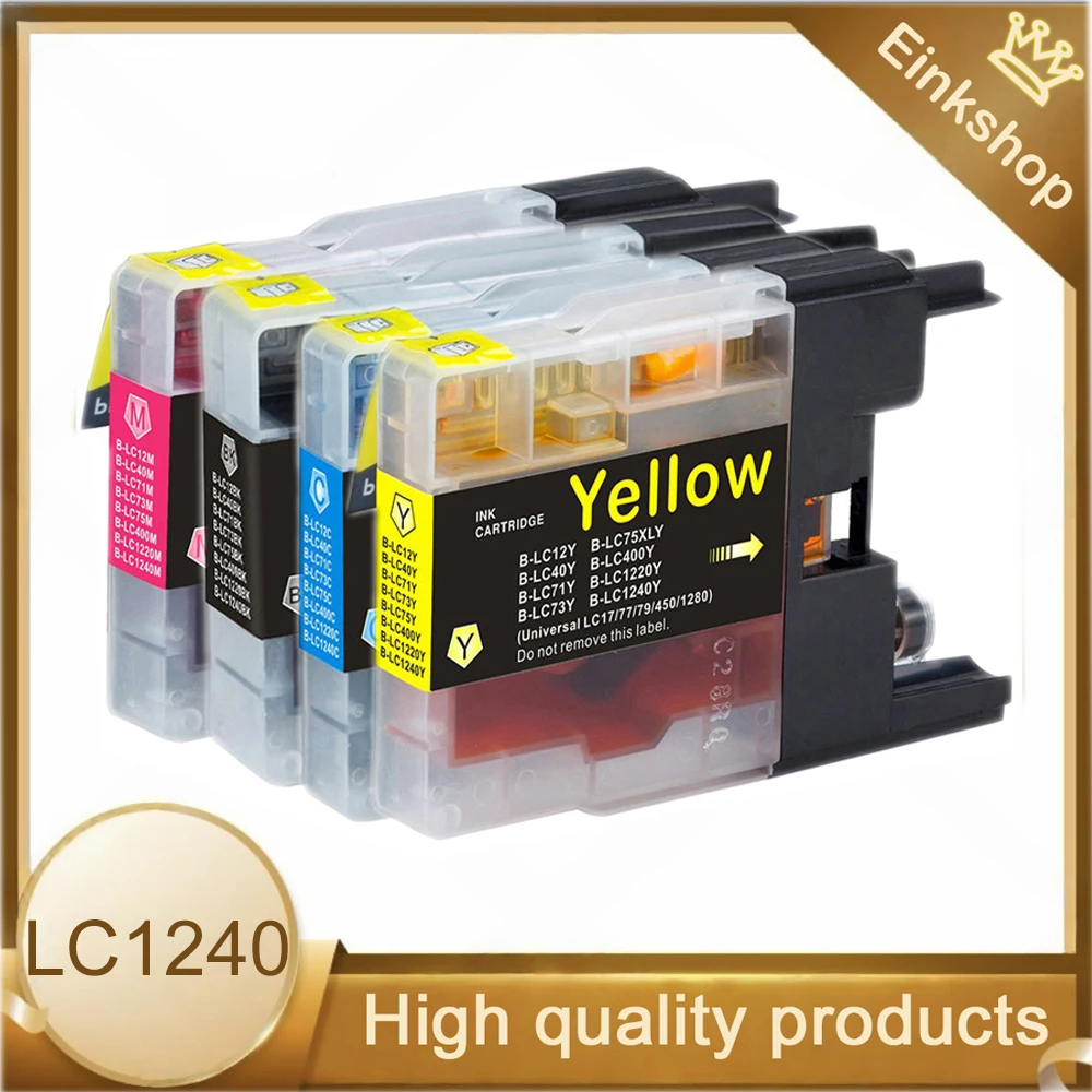 

Einkshop LC1240 Совместимый картридж LC73 LC75 LC12 для Brother MFC J430W J825DW J5910DW J625DW J6510DW J6710DW J6910DW