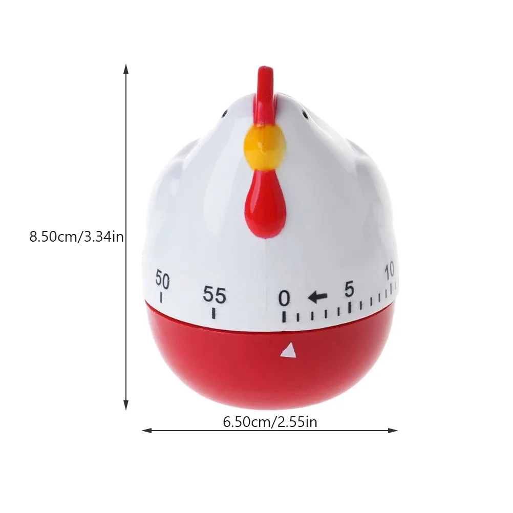 Timer visivo per bambini Visual per bambini che cucinano uova uova orologio clessidra tubo a forma di pollo adorabile cottura adorabile magnete