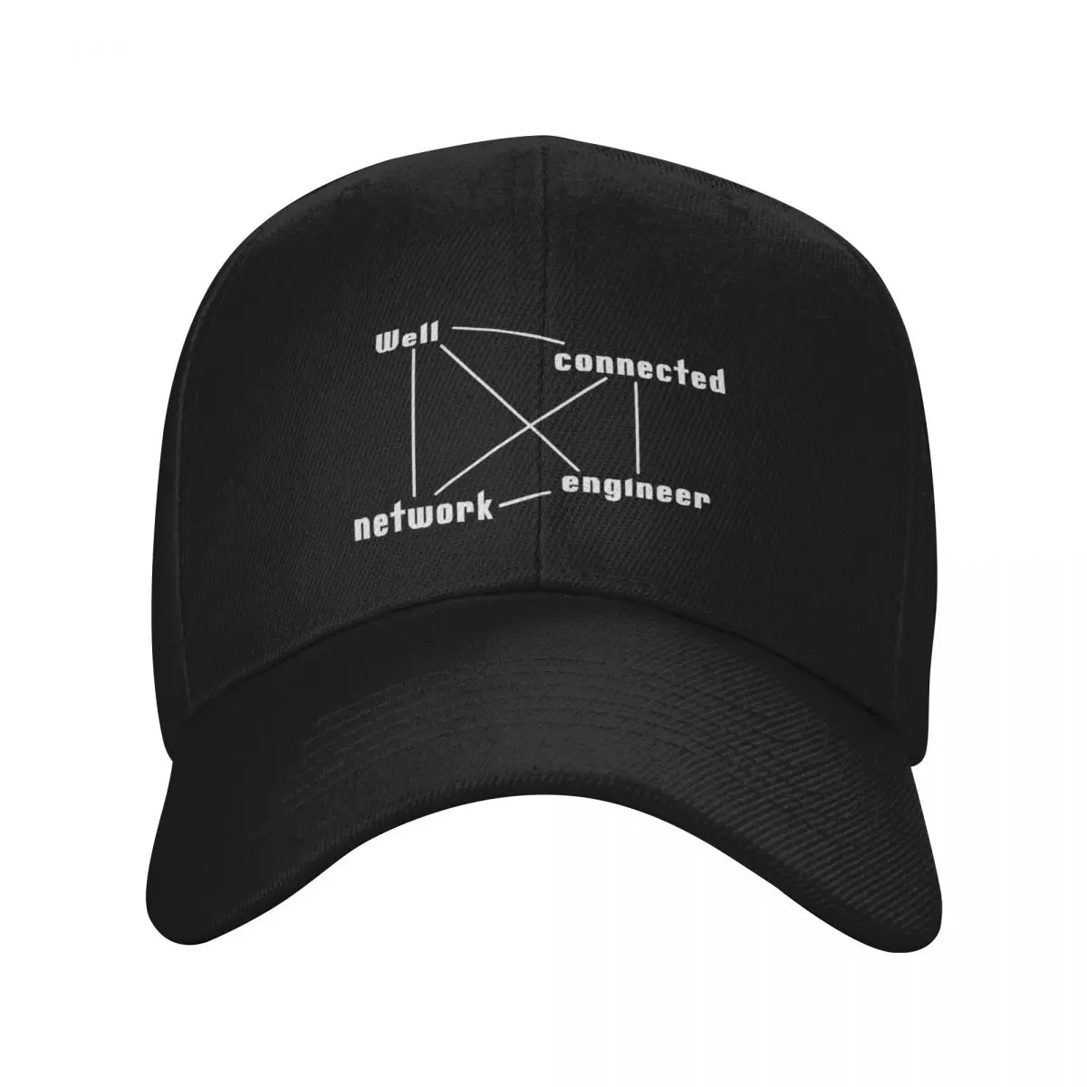 Connected Network Engineer Baseball Cap funny hat Icon derby hat Military Tactical Cap Men Golf Wear Women's