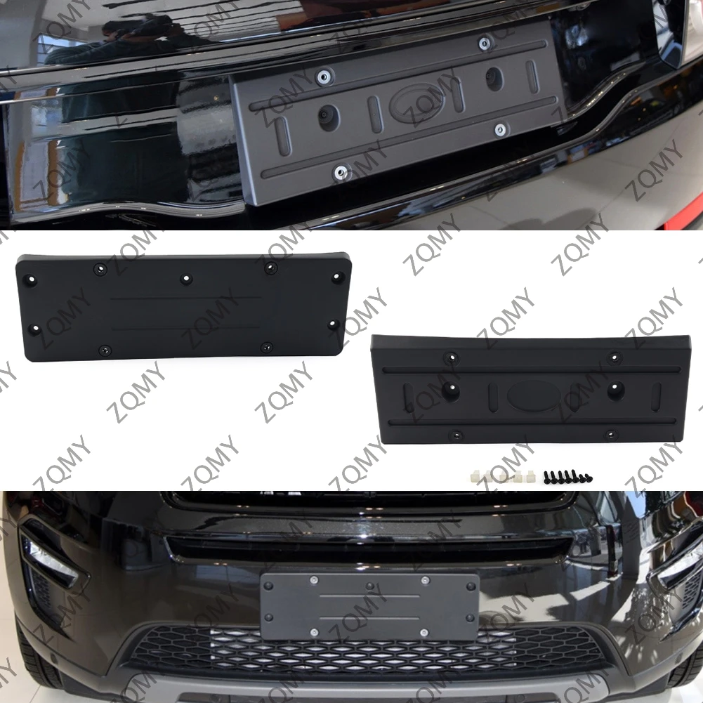 

Car Rear License Front License Plate Holder Tag Mount Bracket For Land Rover Discovery Sport 2015 2016-2019 LR061148 LR061252