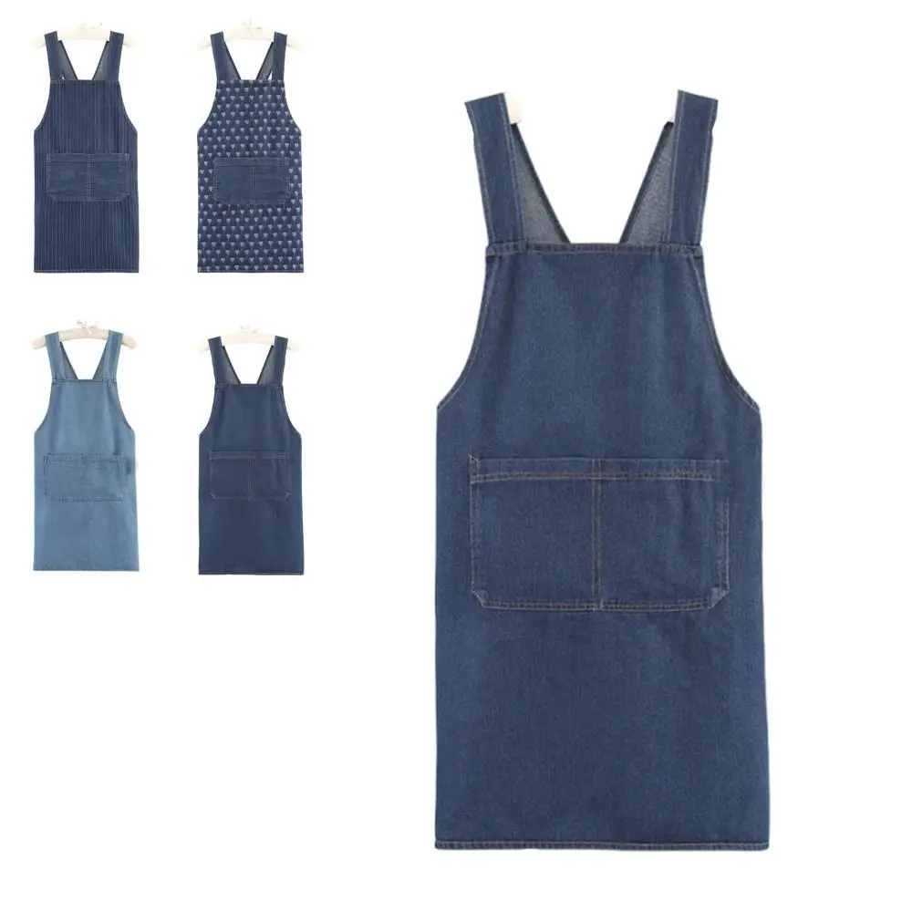 Modische Schürze im Cross-Riemen-Stil, kann Hände abwischen, ärmellos, zum Kochen, Backen, Lätzchen, Catering, Kellner, Arbeitskleidung, Unisex