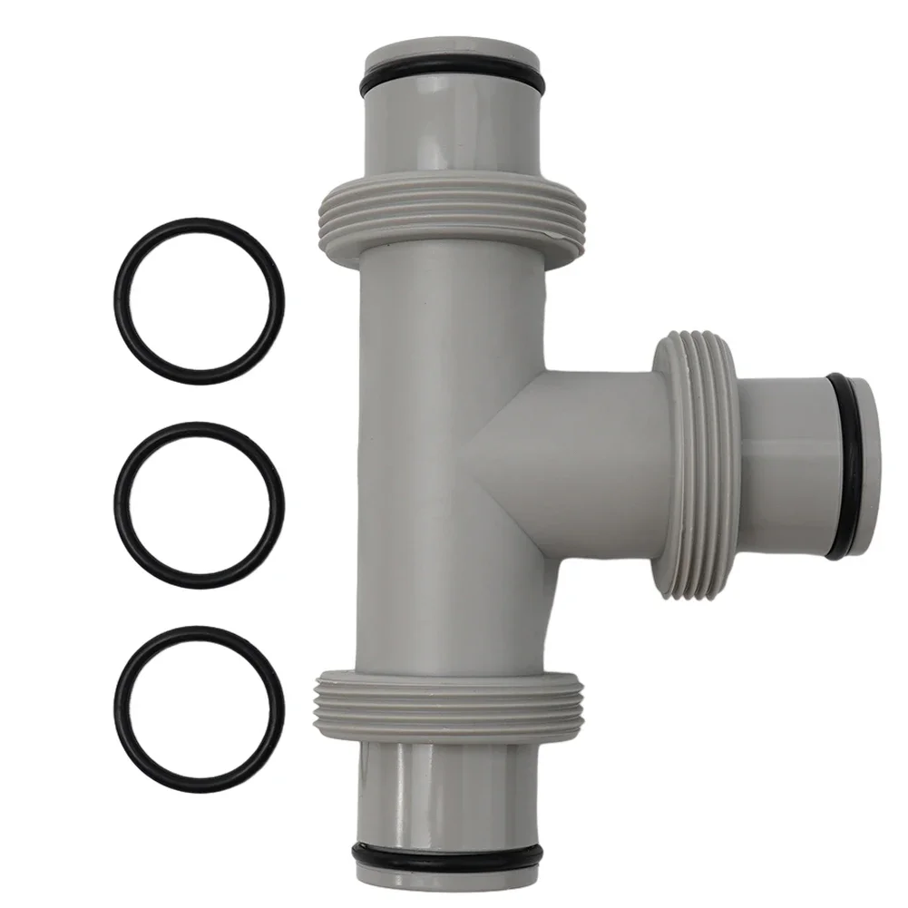 

1pc Hose Adapter For Intex Split Hose Plunger Valve Pool Part 1.5in Tee T-Joint Prevent Sun Rain Snow UV Resistance Accessories