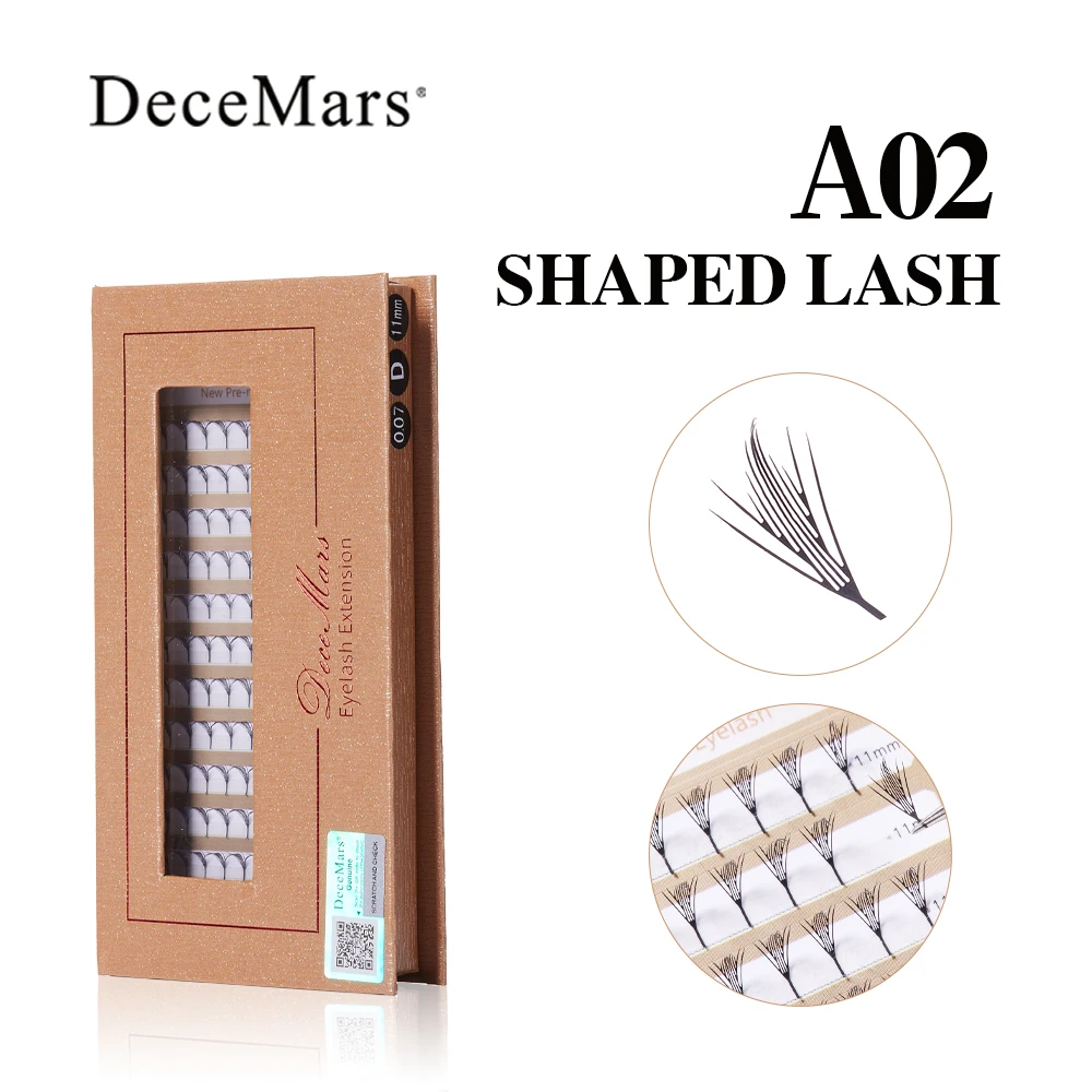 DeceMars A-Serie vorgefertigte Fächer-Wimpernverlängerung