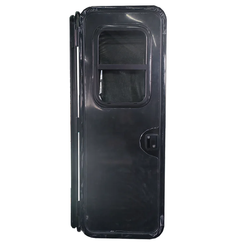 RV Door Trailer Travel Entry Door with Vertical Sliding Window and Curtain for Rv Accessories caravan Replacement Door Custom