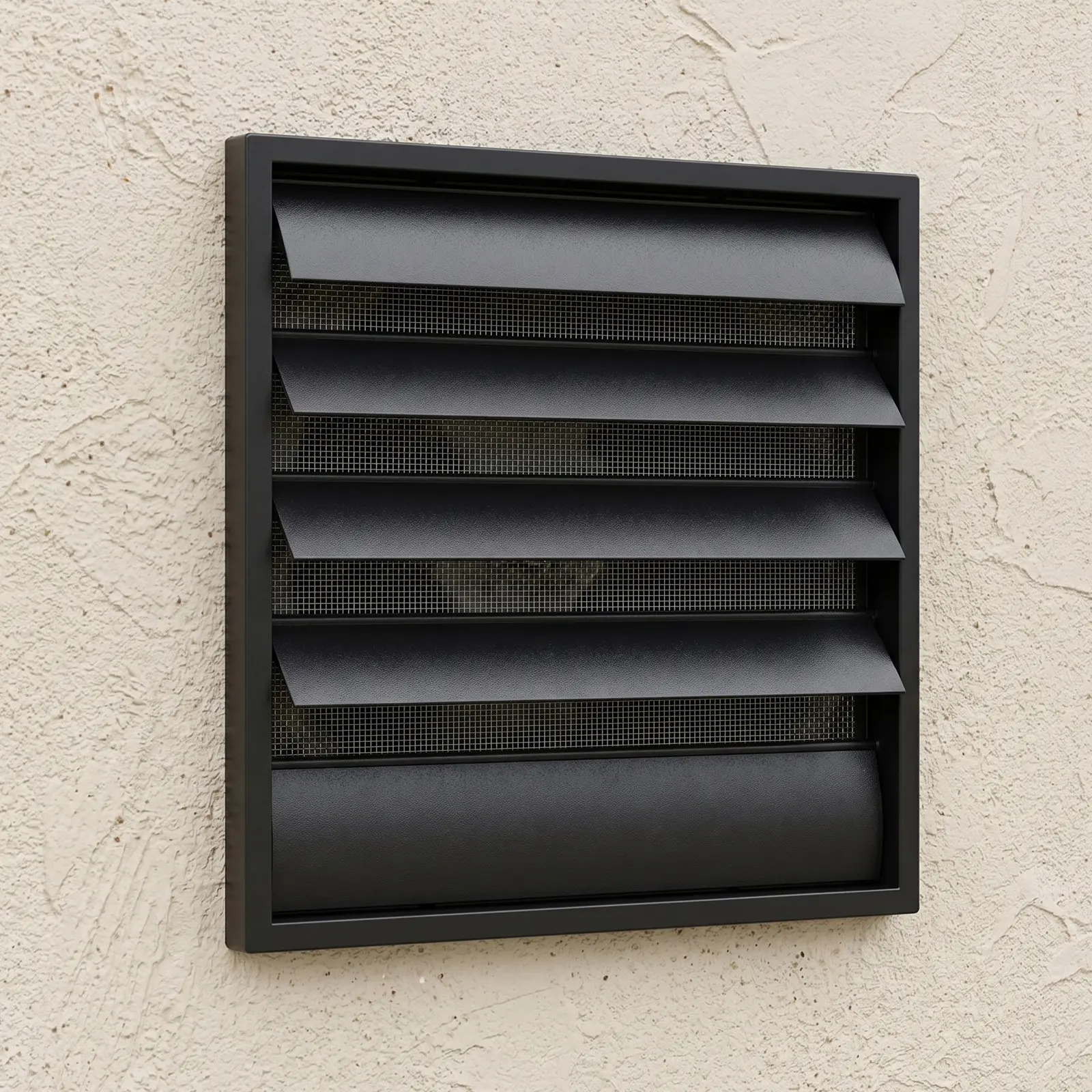Square ABS Plastic Louver Vent Cover Mesh Wall Outlet 7.87 Inch Vent Opening 8.94 Inch Ac Exhaust Fan Grille Attic Ventilation