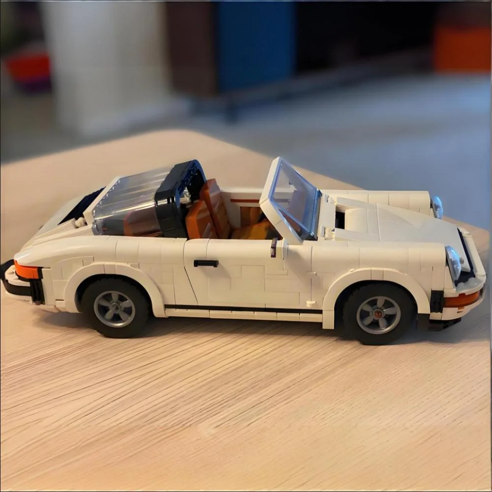 

2026 New 1458pcs Simulation Retro Convertible Sports Car Targa bar Turbo 10295 Building Blocks Model Vehicle Toys Birthday Gifts