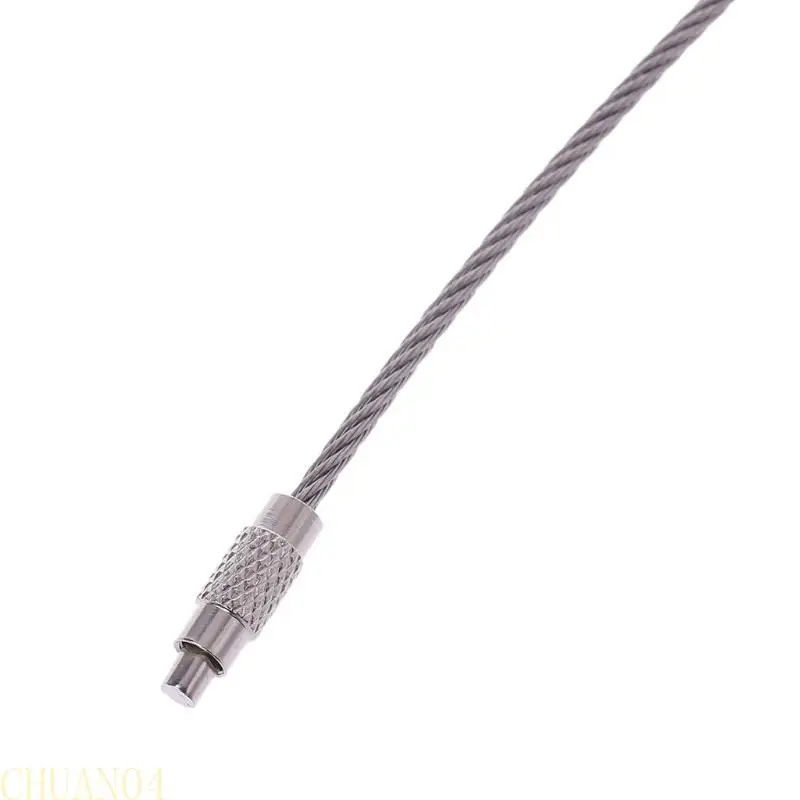 A1A2 المقاوم للصدأ سلك المفاتيح مشبك دائرة كليب ل حلقة رئيسية لمفتاح حامل حلقة لمفتاح فوب حلقة كابل حبل DIY بها بنفسك Jewe