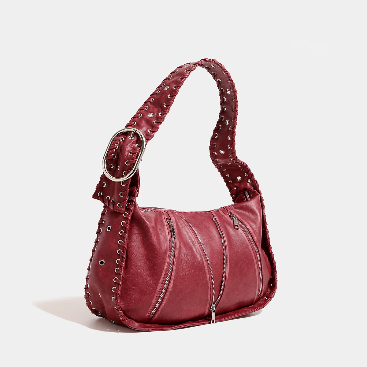 حقائب تحت الإبط منسوجة عتيقة للنساء حقيبة يد ومحفظة فاخرة مصممة لعام 2024 جديدة من البولي يوريثان ذات سعة كبيرة وأحزمة كتف واسعة عبر الجسم شحن مجاني وصول سريع #4