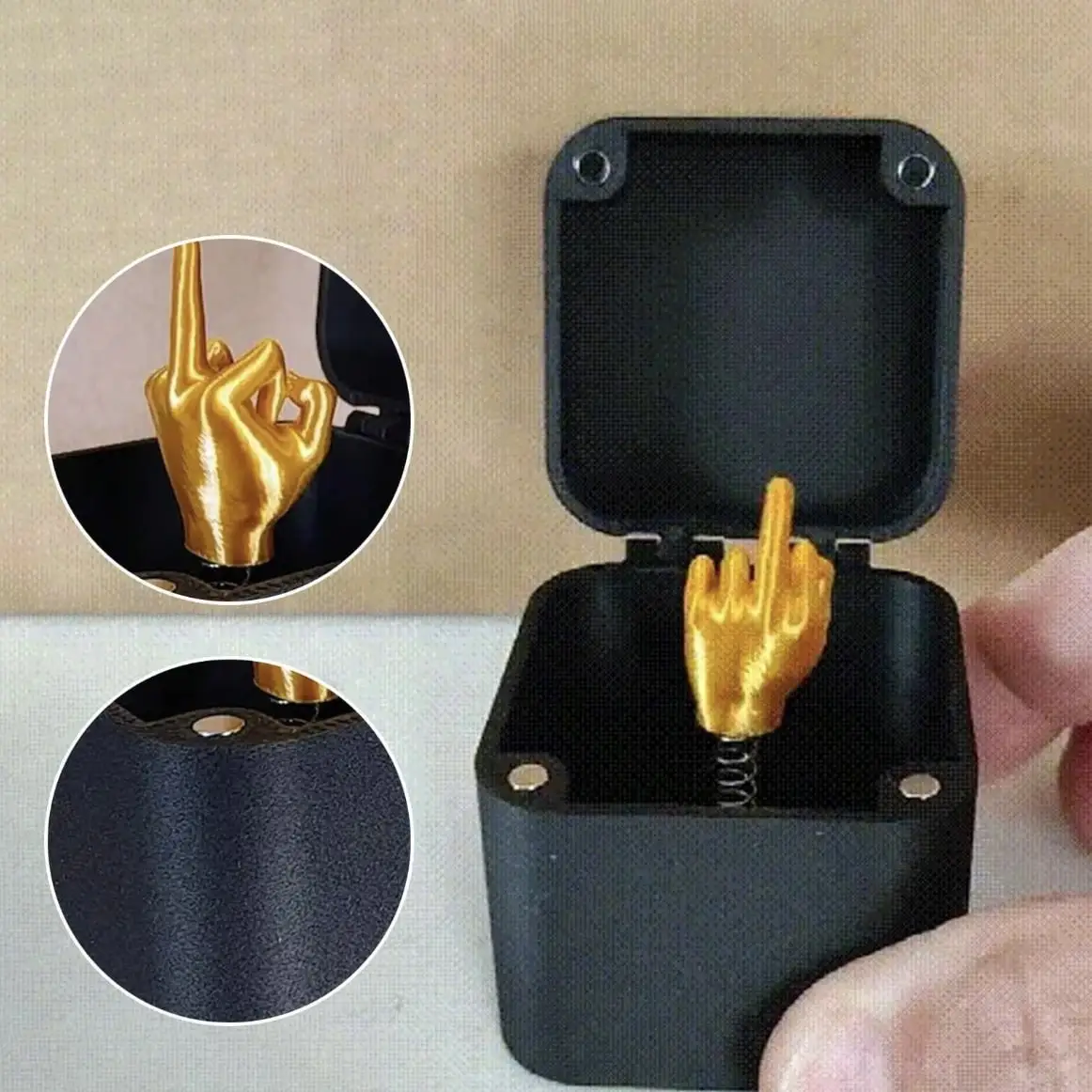 1pc Surprise Gift Box, Novelty Gag Gift Box  Office Desk Decor, Christmas - Image 2