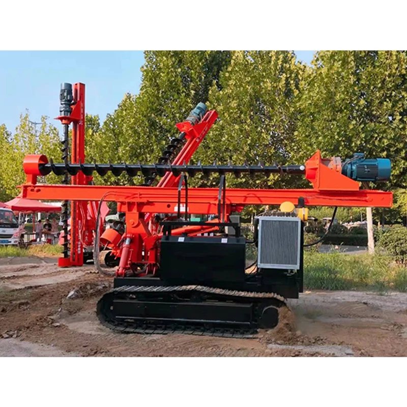 Supply Hydraulic Drop Hammer Pile Driver Machinery Mini Solar Panel Pile Ramming Machine