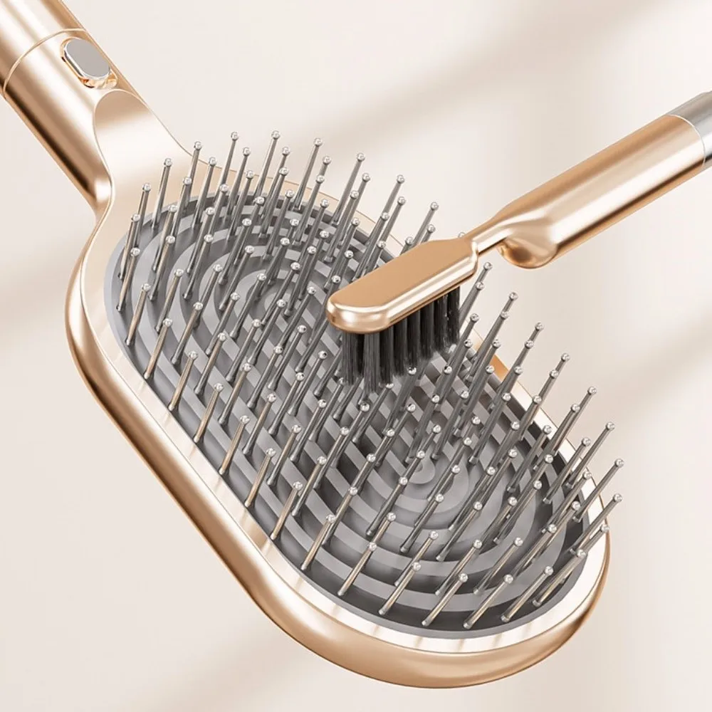 

Fluffy Hair Steel Needle Comb Scalp Massage Cleaning Brush Air Cushion Comb Ergonomic Professional Hair Straightening Comb