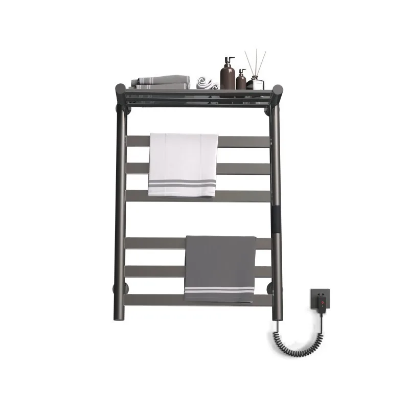

Умная электрическая сушилка для полотенец с подогревом для дома и ванной комнаты, стойка для хранения и сушки банных полотенец с функцией нагрева