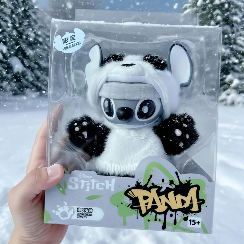 

2025 New Hot Genuine Stitch Limit Edition Panda Blind Box Display Case Stitch Fun Kawaii Doll Small Pendant Decoration Gift Toys
