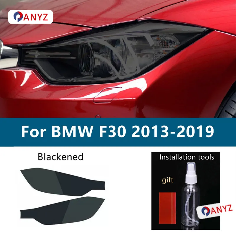 

2 X для BMW 3 серии G20 G21 F30 F31 F34 оттенок автомобильных фар черная защитная пленка защитная прозрачная наклейка из ТПУ аксессуары