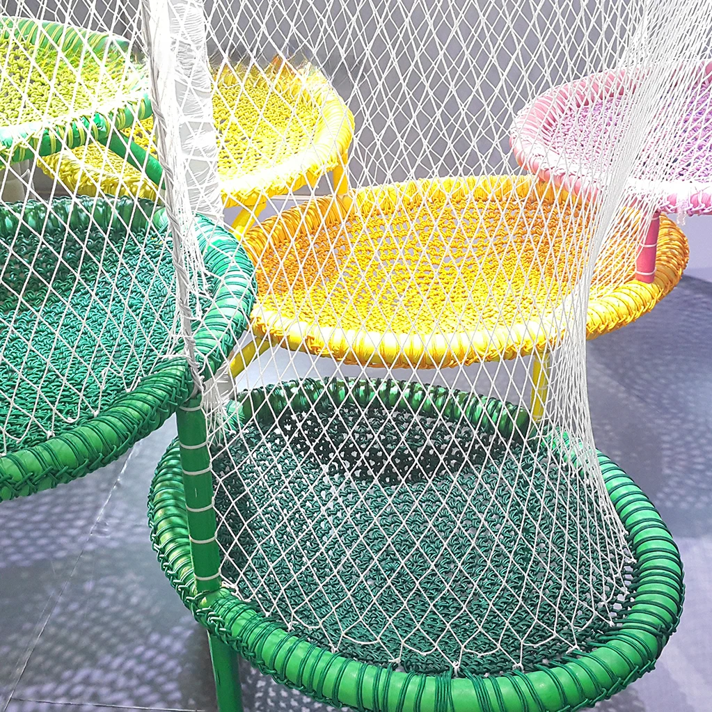 Indoor Rainbow Rope Net Children's Paradise Equipment Powerless Climbing Paradise  Accessories Rope Net Town