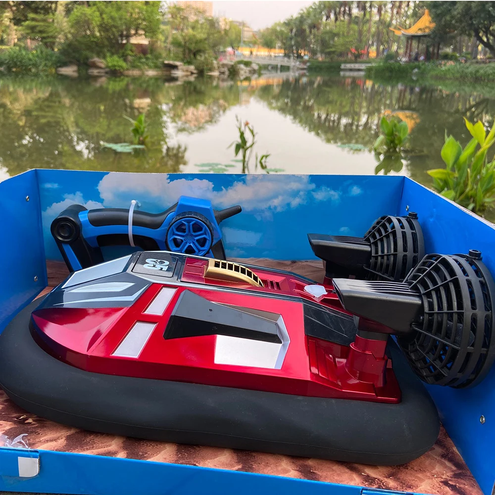 Remote Control Hovercraft  Boat  on Water Lake Pool   Ice  Snow  Land 1/14 Scale 9.3mph (15kmh) RC Amphibious vehicle