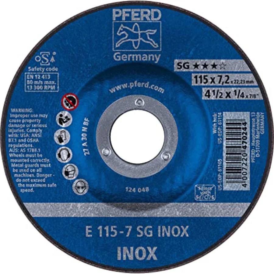 

Шлифовальный круг 4-1/2'' X 1/4'' 7/8'' AH 61105 (10 шт. в упаковке)
