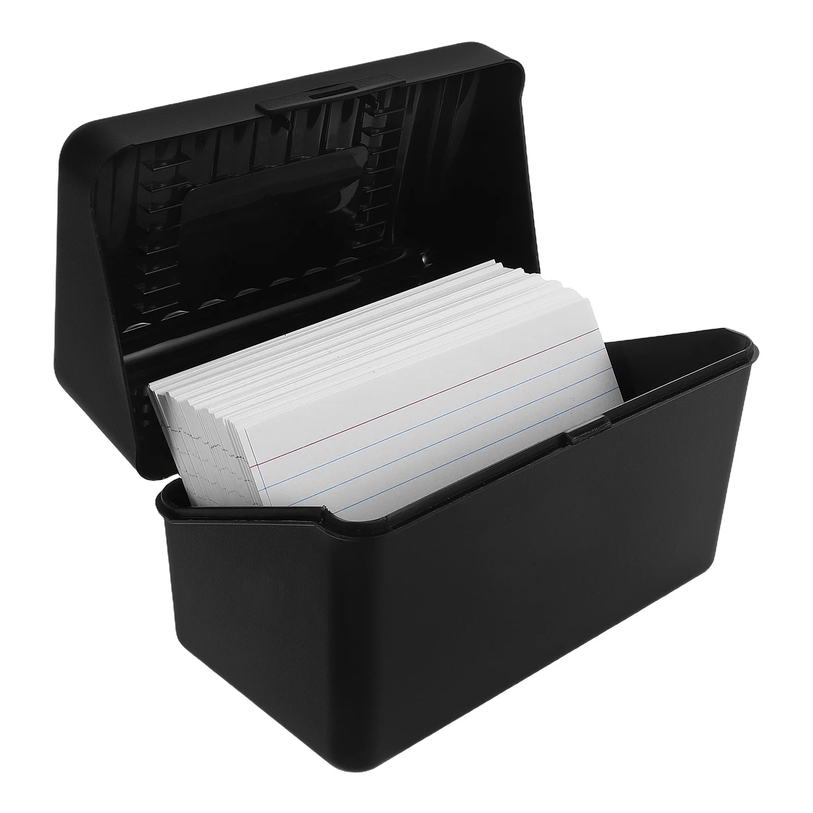 

1 Set Lined Memo Index Card Box Multifunctional Storage Container Note Organizer Document Holder For Office Large