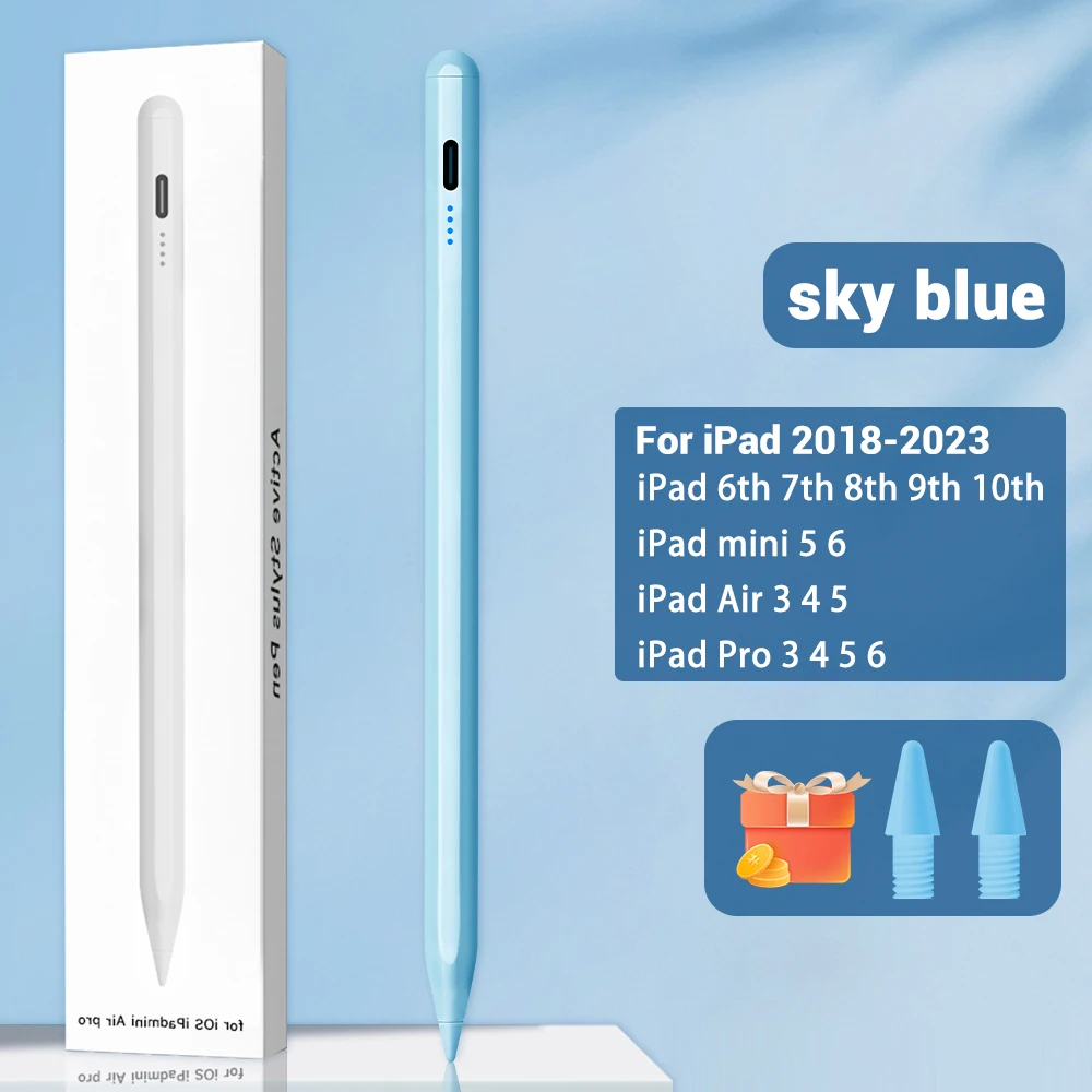 Voor iPad Potlood 2 1 Palm Afwijzing Power Display iPad Accessoires iPad 2022 2021 2020 2019 2018 Pro 11 12.9 Air Mini Stylus Pen