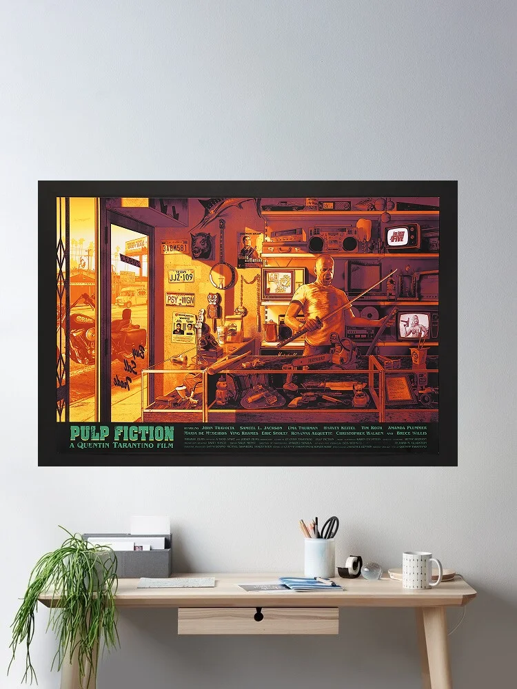 PULP FICTION (1994) Movie, Art Print Silk Poster Home Wall Decor