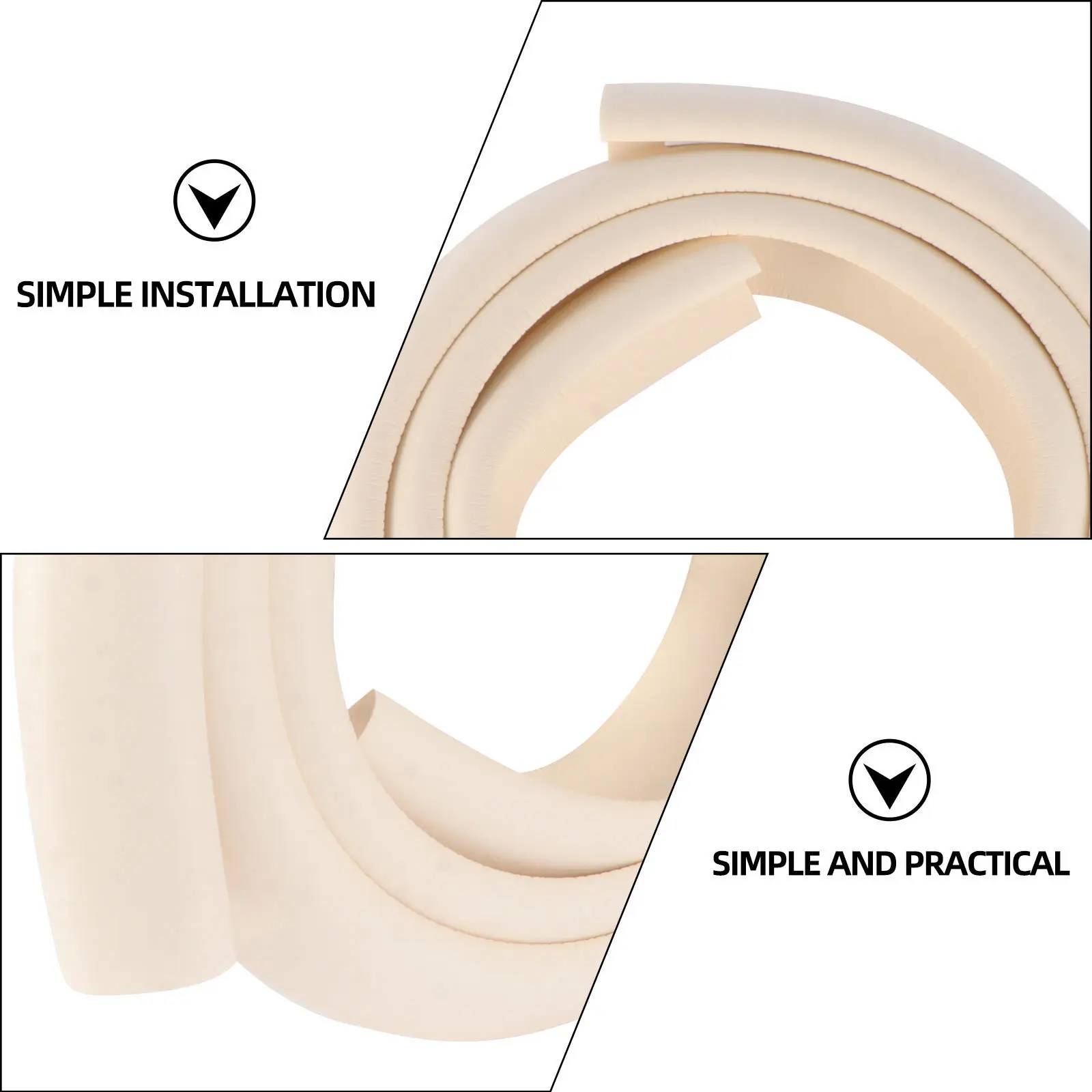 1 قطعة منصات الدرج غرفة منصات الدرج عدم الانزلاق البساط ممسحة البيج 2 متر عالية الكثافة مرونة متعددة حماية البساط ممسحة #3