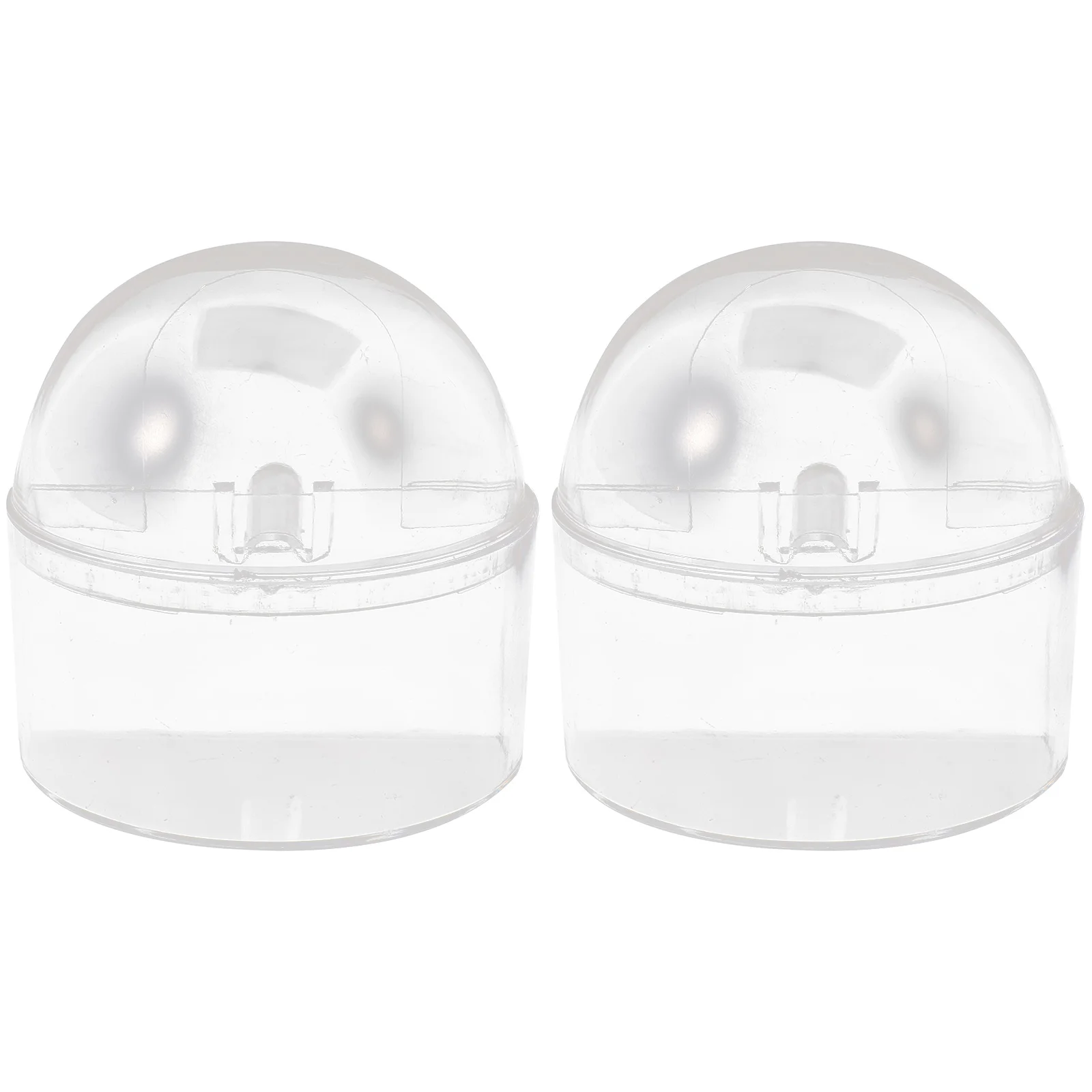 

2Pcs Clear Bird Cage Feeder Parrot Food Container Wear Resistant Design Orderly Feeding No Waste Helper Bird Feeder