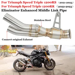 For Triumph Speed Triple 1200 RS RR 1200RS 1200RR 2021 2022 2023 Motorcycle Exhaust System Modified Connect Original Muffler