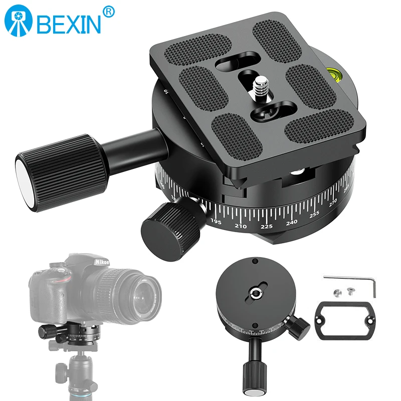 Quick release clamp panorama shooting camera clamp tripod plate mount clip set for dslr camera tripod arca swiss qr plate