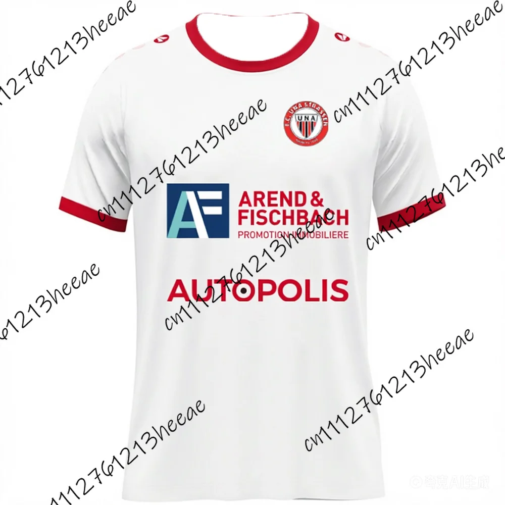 

Summer 2026 Luxembourg UNA Strassen Football T-Shirt Men's And Women's Casual Cycling Sport Top Breathable Quick-Drying