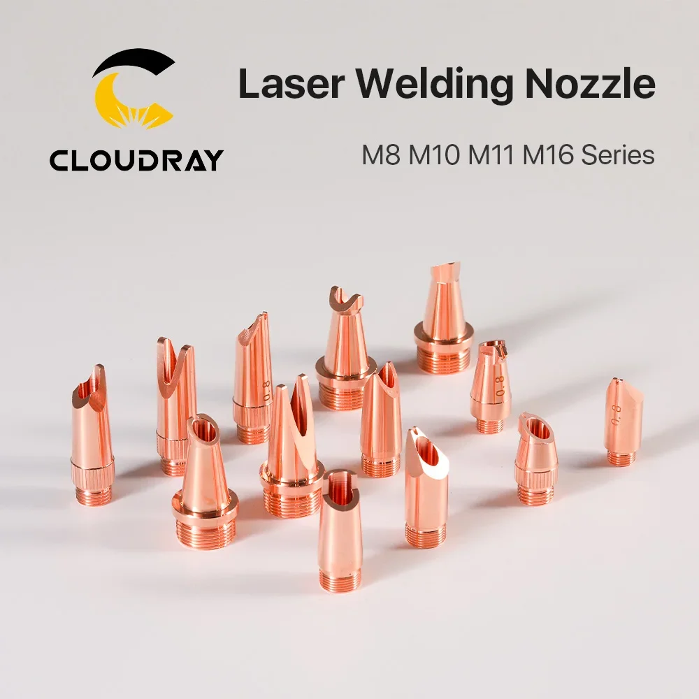 

Cloudray 10Pcs Hand-held Laser Welding Nozzle M8 M10 M11 M16 Mount Thread with Wire Feed for 1064nm Laser Welding Machine