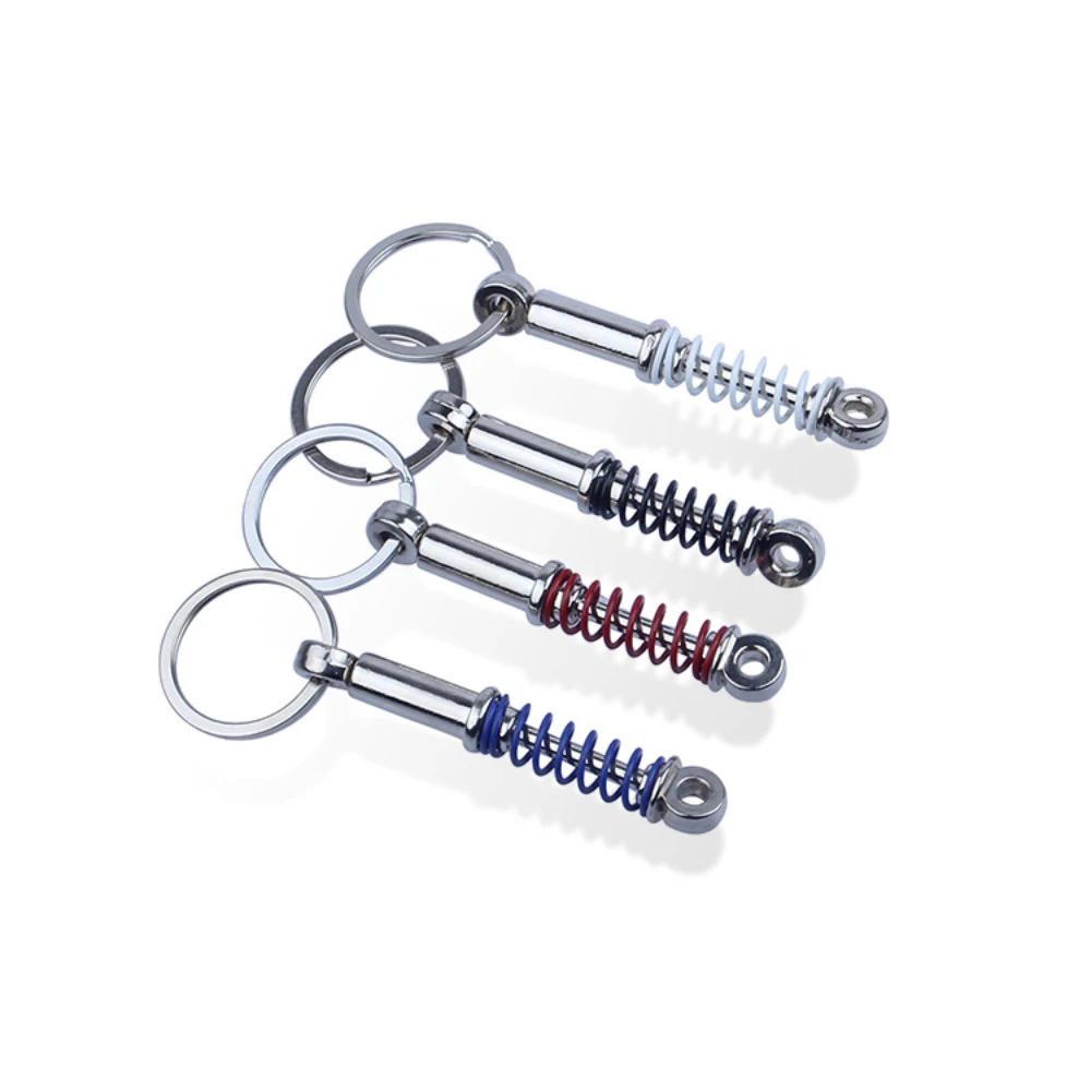 Creative Metal Car Keyring new car modification accessories  shock absorber keychain piston shock absorber auto parts  gifts
