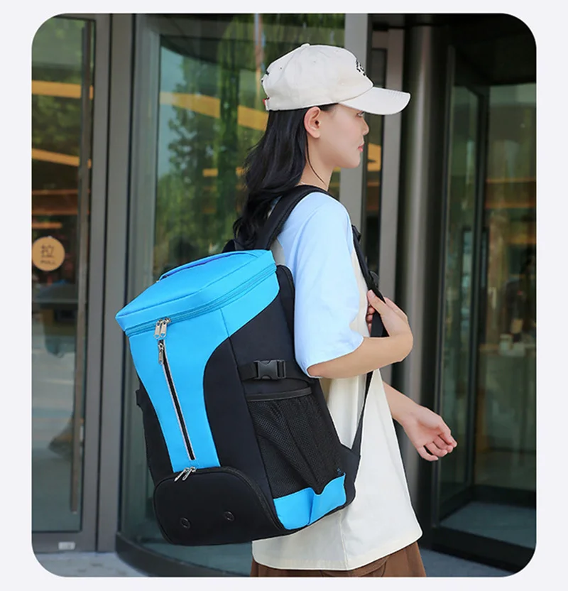 Badminton Backpack Large Capacity Outdoor Sports Travel Shoulder Bag Shoes Pocket Laptop Bag Basketball Gym Fitness Rucksack