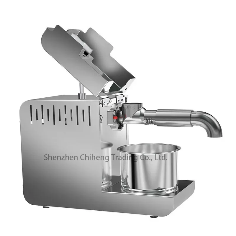 220V/110V Stainless Steel Oil Press Machine Automatic Hot Cold Oil Extractor Peanut Sunflower Seed Olive Oil Press