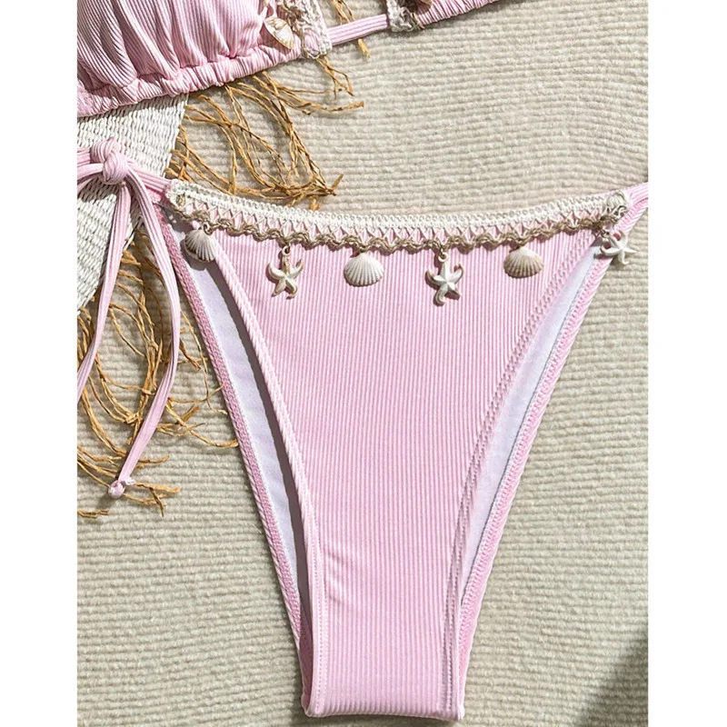 Maillot de bain sexy pour femmes, ensemble deux pièces, style brésilien, vêtements de plage, pour baigneurs de piscine, 2025