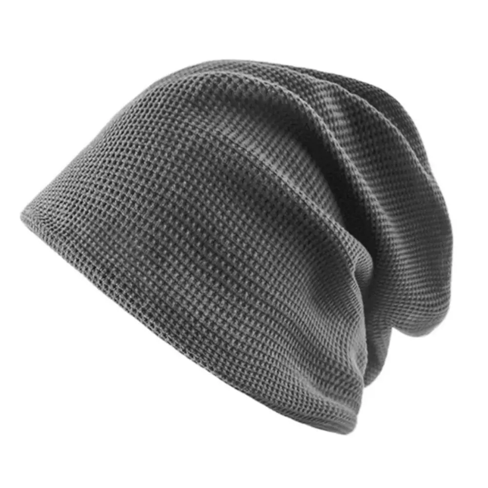 Winter Warm Knitted Beanies Solid Color Windproof Knitted Ca
