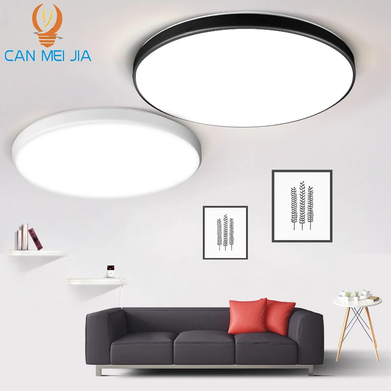 luzes de teto led 220 v painel de luz lampada led 15 w 20 w 30 w 50 w lampada de teto moderna para quarto sala de estar cozinha decoracao de casa interior luminaria 01