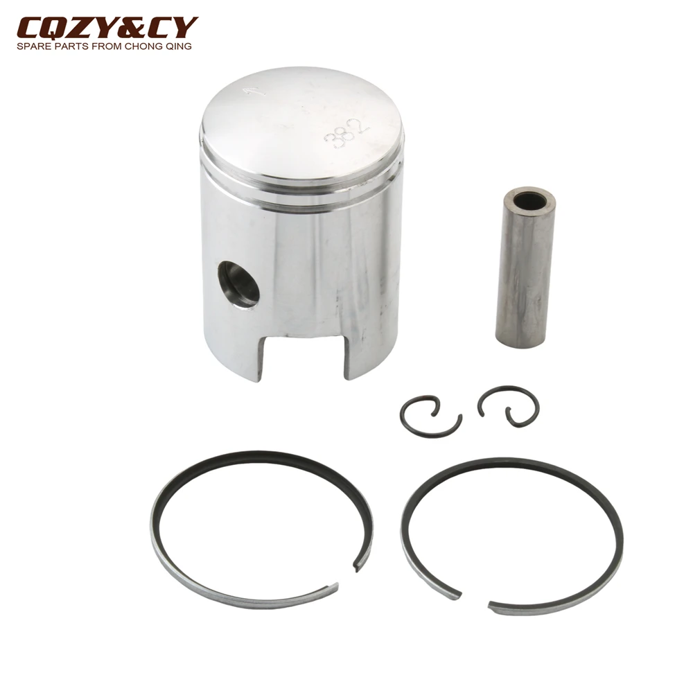 38.2mm High Quality Ciao50 Piston Kit For Piaggio Boss 50 Boxer Bravo Ceao Grillo Ciao Si 50cc 10mm 2T Engine Parts